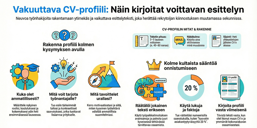 CV-profiili infografiikka